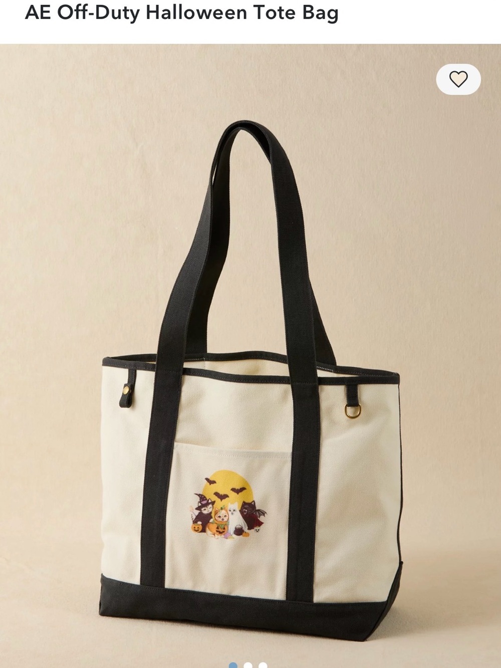 AE NWT Off Duty Halloween Tote Bag